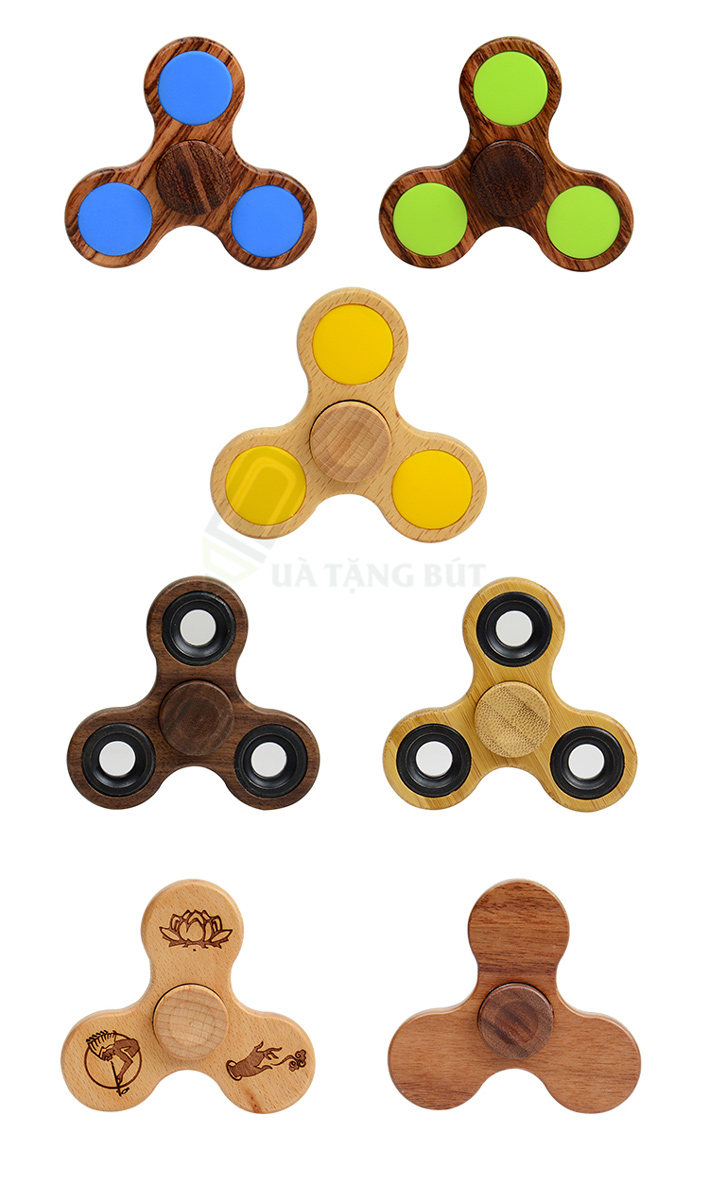 Fidget Spinner Quà Tặng Con quay gỗ giảm stress